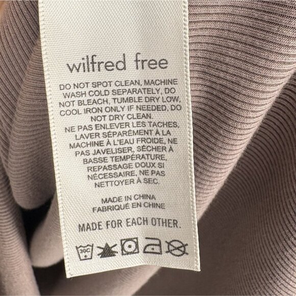 Wilfred Free Aritzia Women's Dunes Ribbed Tank Dress L Light Brown Tencel Modal - Picture 5 of 8